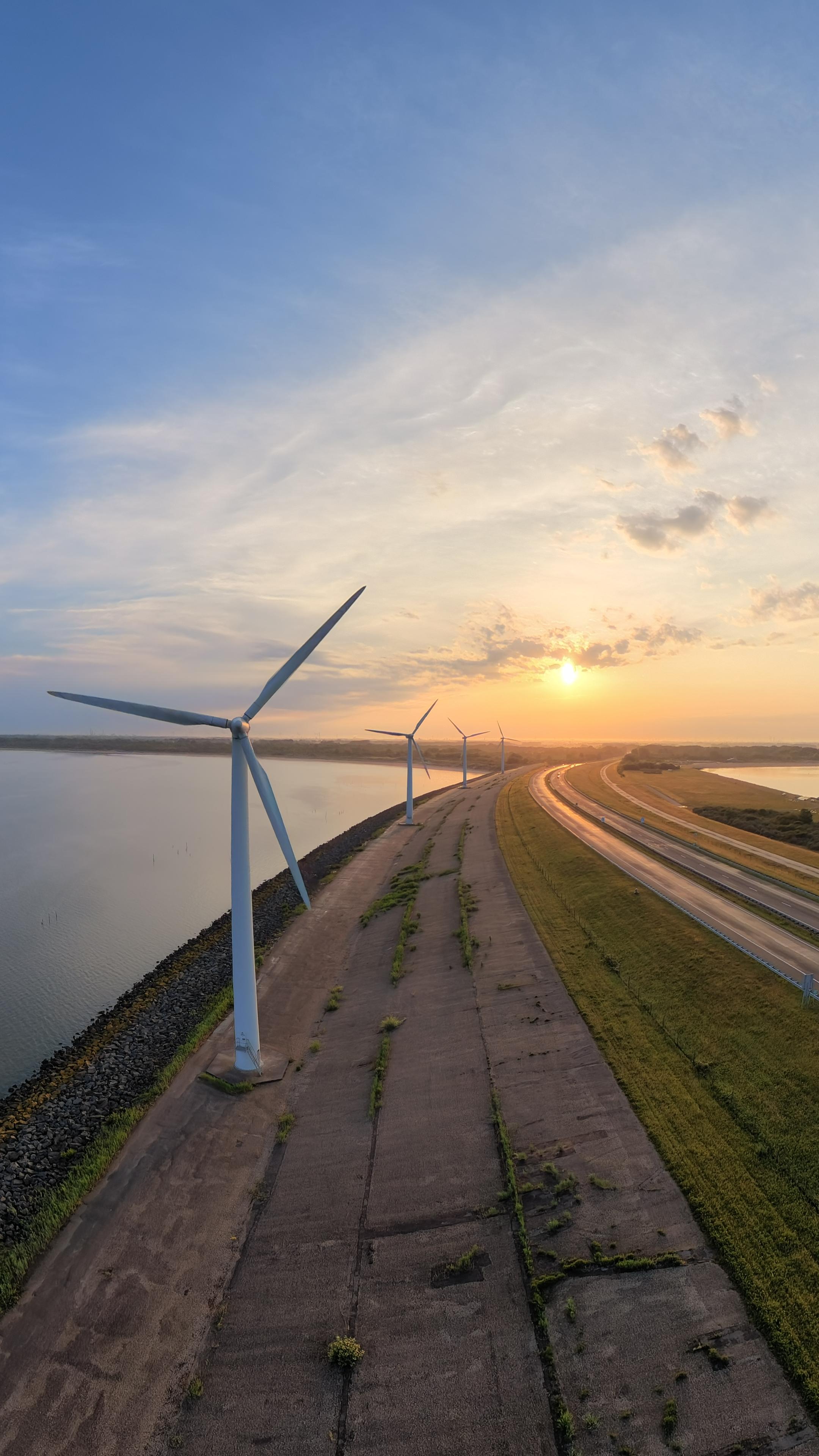 Haringvliet wind farm aerial project